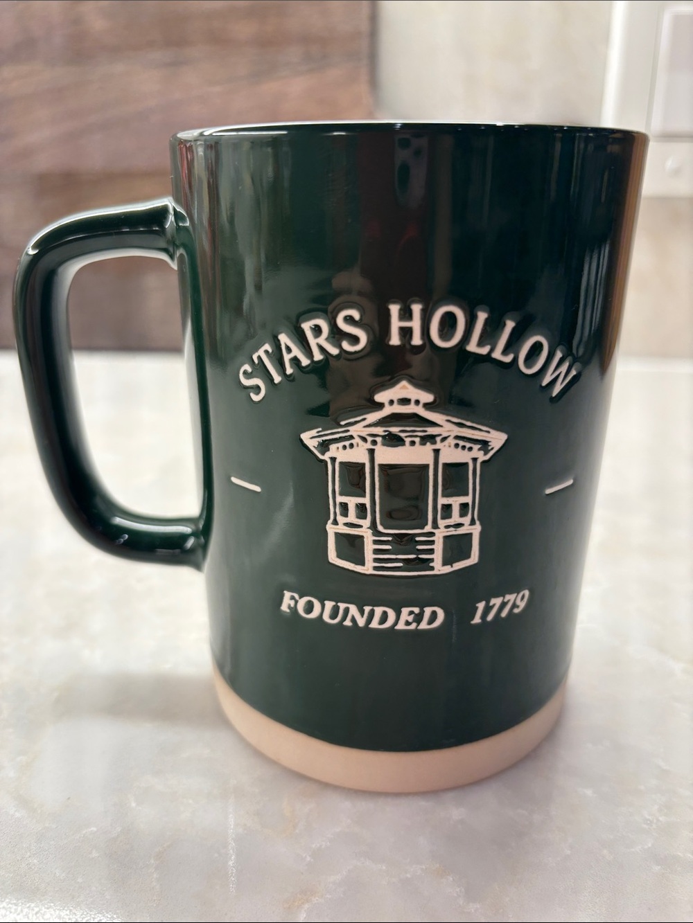 NWT Gilmore Girls Stars Hollow Dark Green Ceramic Coffee Mug
